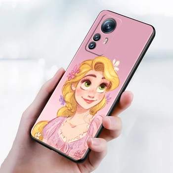Чехол для Телефона Disney Lovely Princess Girls Для Xiaomi Mi 12T 12S 12X 12 11 11T 11i 10T 10 9 Pro Lite Ultra 5G Мягкий Черный Чехол 5