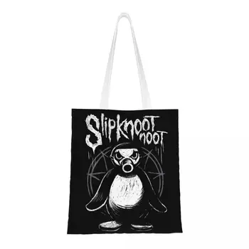 Сумки Для покупок из бакалеи Noot Noot Pingu, модная холщовая сумка для покупок, большая вместительная моющаяся сумка с изображением Пингвина Мема