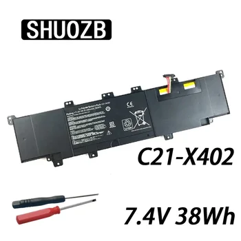 SHUOZB C21-X402 Аккумулятор для ноутбука ASUS VivoBook S300 S400 S400C S400CA S400E X402 X402C X402CA серии 7,4 V 38Wh Бесплатные инструменты
