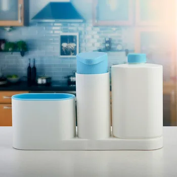Новейший Портативный Пластиковый дозатор шампуня и мыла для домашней ванной комнаты, практичный Держатель контейнера для жидкого мыла, шампуня и геля для душа 4