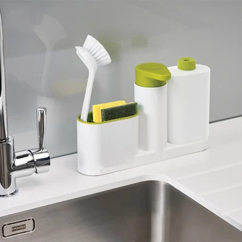 Новейший Портативный Пластиковый дозатор шампуня и мыла для домашней ванной комнаты, практичный Держатель контейнера для жидкого мыла, шампуня и геля для душа 5