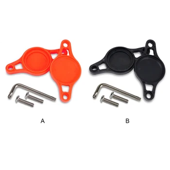 Комплект из 2 пластиковых чехлов для велосипедного локатора, чехлов для трекера, позиционера, протектора, сменных деталей для велоспорта, замена для AirTag Orange