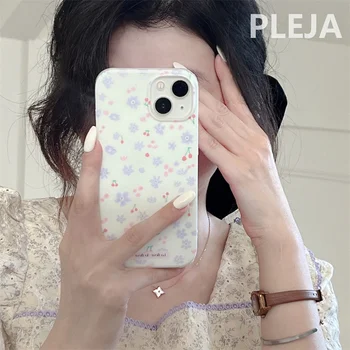 Чехол для телефона с рисунком французского цветочка для iPhone 14 11 12 13 Pro Max Plus, мягкая обложка, Модные милые силиконовые защитные чехлы
