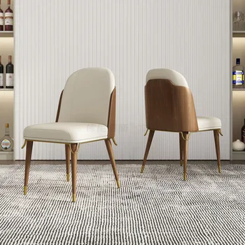 Обеденный стул винтажного дизайна Эргономичный Для ожидания вечеринки Деревянный Салонный стул Офисный Роскошный набор Sala Da Pranzo Кухонная мебель