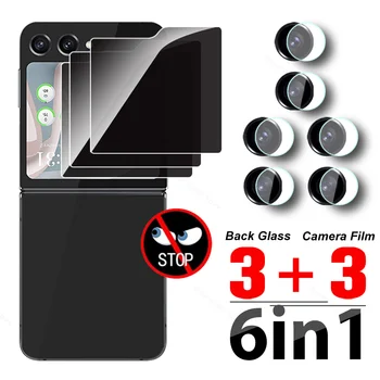 2-6в1 Заднее Защитное Стекло Для Samsung Galaxy Z Flip5 Пленка Для Камеры Из Закаленного Стекла Samung ZFlip5 Flip 5 ZFlip 5 5G Протектор Экрана