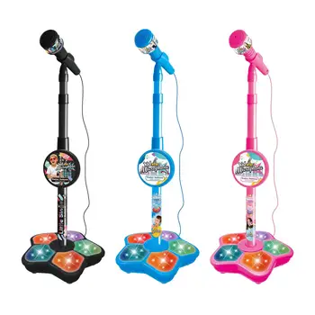 Детская караоке-машина с подсветкой, забавными музыкальными эффектами, Караоке-машина, Музыкальные игрушки для детей, мальчиков, девочек, Детские подарки на День рождения