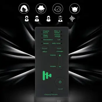 Мини-портативный 7-дюймовый модулятор для изменения голоса С регулируемыми голосовыми функциями, звуковая карта для телефона, компьютерной игры, микрофон