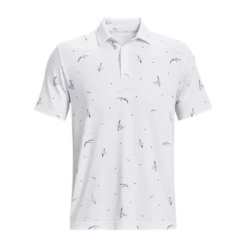 Мужская футболка для гольфа с белым принтом 2023, летняя рубашка ПОЛО для отдыха, удобный спортивный топ на открытом воздухе, американский бейсбол, Джерси