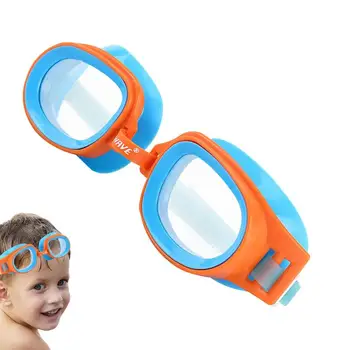 Детские плавательные очки высокой четкости, яркие цветные очки для плавания, Защитные от ультрафиолета, для плавания в бассейне и на пляже.