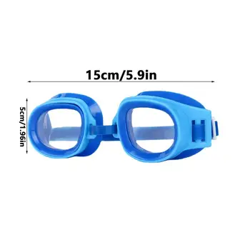Детские плавательные очки высокой четкости, яркие цветные очки для плавания, Защитные от ультрафиолета, для плавания в бассейне и на пляже. 5