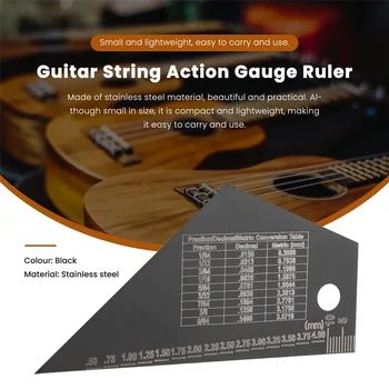 Инструмент для выравнивания ладов Гитара B Гриф Гриф Измерительная линейка Инструмент для выравнивания ладов Гитара из нержавеющей стали