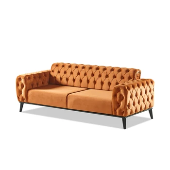 Комплекты диванов для гостиной Chesterfield Высококачественный дизайн домашней мебели для диванной группы Современные классические комплекты диванов