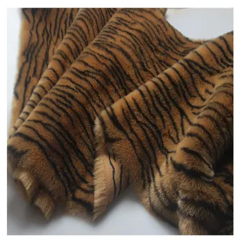 Плюшевая ткань с рисунком леопарда/ тигра, ткань для одежды из искусственного меха, фон, ковер, материал дивана, 170 см * 50 см/шт