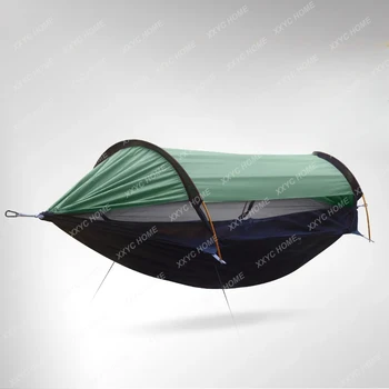 Модный новый походный гамак-качели для защиты от солнца Походный походный стул-качели Дерево Палатка Гамаки с защитной сеткой 0