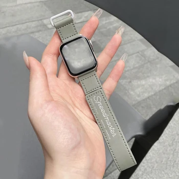 Для Apple watch ultra 49 мм 8 7 6 5 se 4 45 мм 44 мм 40 мм 41 мм ремешок кожаный ремешок с петлей для apple watch 3 iwatch 42 мм 38 мм браслет