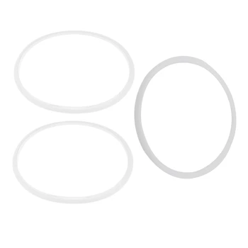 2 части резиновой прокладки, уплотнительное кольцо, скороварки 28 см Внутренний диаметр, прозрачный белый и 1X26 см внутренний диаметр