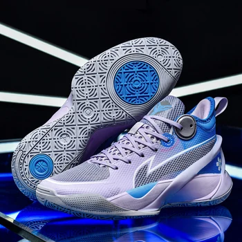 2023 Высококачественная мужская баскетбольная обувь, мужская Женская повседневная спортивная обувь Унисекс, уличная баскетбольная обувь для тренировок, детские кроссовки