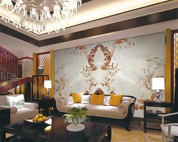 3D обои современный мраморный цветок Европейский фон Гостиная Спальня ТВ фоновое украшение фреска papel de parede