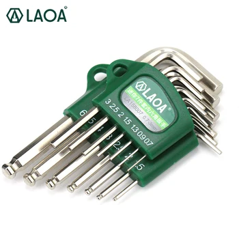 LAOA S2 мини-шестигранный ключ из легированной стали маленький миниатюрный 0.7/0.9/1.3/1.5/2/2.5/ гаечный ключ 3 мм с шестигранным ключом