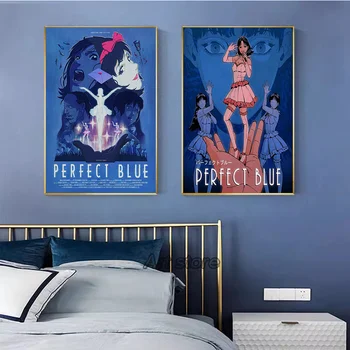 Идеальный синий плакат Японского аниме, классические комиксы, настенные рисунки на холсте, картины для гостиной, украшения дома 2