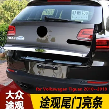 Высококачественная крышка Ручки Задней Двери Багажника из нержавеющей стали, Отделка Задних Ворот, Молдинг для Укладки Volkswagen Tiguan 2010--2018