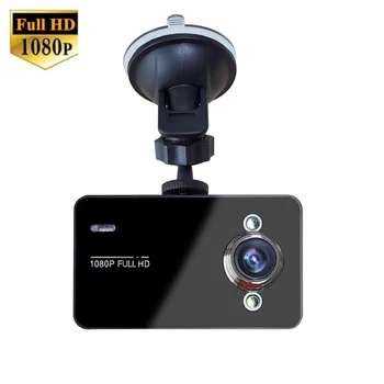 Видеорегистратор Mini Camera Recorder K6000 Видеокамера 1080 Полноприводный автомобильный тахограф с углом съемки 90 градусов Камера ночного видения