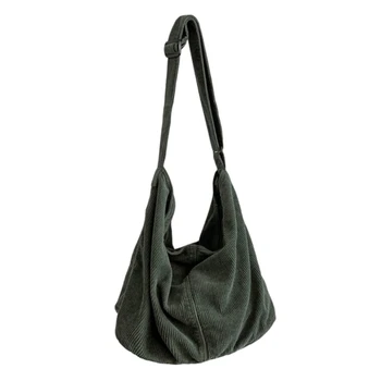 Женская модная вельветовая сумка через плечо, Японская милая девушка-мессенджер, простая сумка через плечо, Женские сумки большой емкости. 3