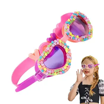 Новые водонепроницаемые детские очки для плавания в форме мультяшного сердца, очки для тренировки плавания с защитой от запотевания, для детей, подарки для детей