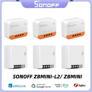 SONOFF ZBMINI-L2/ ZBMINI Zigbee DIY Smart Switch Модуль Не Требуется Нейтральный Провод 2-Полосное Управление Домашней Автоматизацией Для Alexa eWeLink