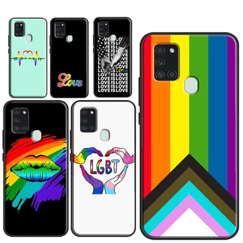 Гей Лесбиянка ЛГБТ Rainbow Pride Чехол Для Samsung Galaxy A54 A34 A14 A51 A71 A50 A52S A12 A22 A32 A52 A53 A33 A13 Чехол Coque