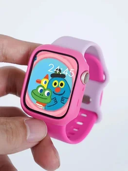Разноцветный силиконовый ремешок для Apple Watch Band 40/44 мм 6 5 4 Мягкая резиновая петля для Iwatch 7 8SE 49Ultra 3 2 1 38/42 41/ 45 мм Correa 5