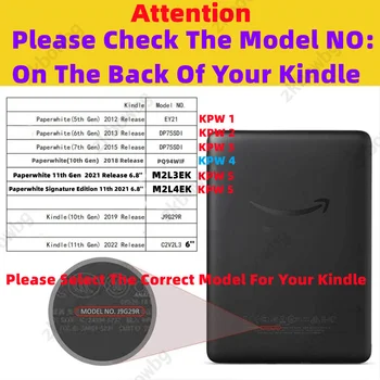 Для Kindle Paperwhite 11th Смарт-чехол для Kindle 10th 11th C2V2L3 Чехол для Paperwhite 5/6 / 7th 10th DP75SDI Магнитный чехол 2