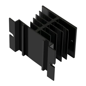 HFES 9ШТ Радиатор PID-Регулятор Температуры Радиатор Для Твердотельного Реле И Модуля SSR-Радиатора Черный Для SSR-10,25,40A 2