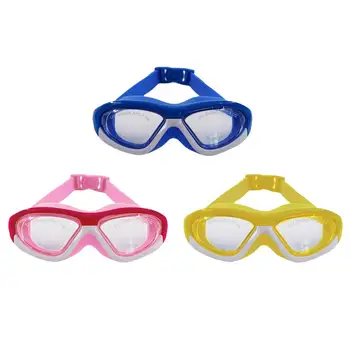 Очки для плавания для детей с защитой от запотевания, водонепроницаемые Очки для профессионалов HD с широким обзором, очки для подводного плавания, очки для водных видов спорта 0
