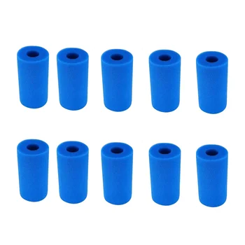 10шт Поролоновая Фильтрующая губка для типа A Многоразовые Моющиеся Принадлежности для фильтров для бассейна и аквариума 0