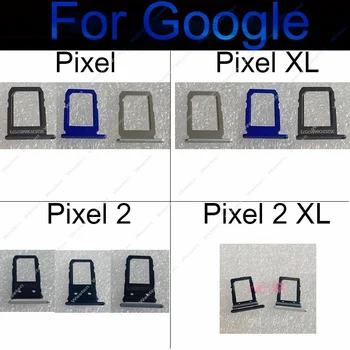 Для Google Pixel XL Лоток для sim-карт Pixel 2 2XL Держатель лотков для sim-карт Слот для считывателя Запасные части адаптера Черный Белый Новый