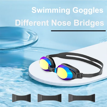 JSJM Новые Плавательные очки для взрослых с противотуманными УФ-линзами Для мужчин и женщин, Профессиональные Силиконовые Регулируемые плавательные очки Унисекс