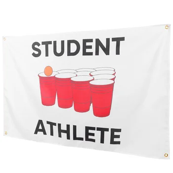 Декор Баннер студента-спортсмена, Декоративный флаг общежития, Складные однотонные флаги Для украшения мужчин из полиэстера
