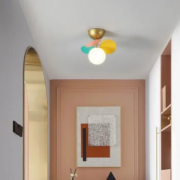 Современные потолочные люстры Macaron с воздушным шаром на светодиодах, романтическая гостиная, столовая, подвесной светильник, домашний декор, подвесные светильники-люстры 1