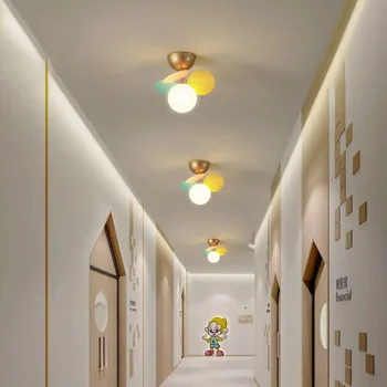 Современные потолочные люстры Macaron с воздушным шаром на светодиодах, романтическая гостиная, столовая, подвесной светильник, домашний декор, подвесные светильники-люстры 5