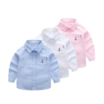 Детские рубашки IENENS, Рубашки с длинными рукавами для маленьких мальчиков, Детские весенние топы, футболки, Рубашки, повседневная блузка