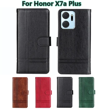 Винтажный Кожаный Чехол Для Honor X7a Plus Чехлы Для телефонов Кошелек Funda Флип-Чехол Для Carcasas Honor X7a 5G RKY-LX2 6,74 