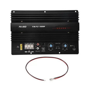 12 В 1000 Вт Монофонический усилитель мощности автомобильного аудио Мощные басовые сабвуферы Amp PA80D