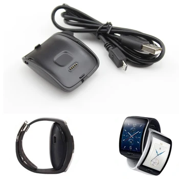 Док-станция для зарядного устройства Samsung Galaxy Gear S R750 Smart Watch, USB-кабель, черная подставка