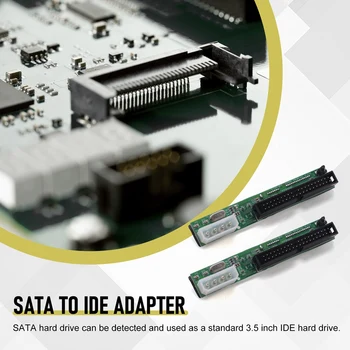 2шт 2,5-3,5-дюймовая IDE-карта Sata-IDE адаптер Конвертер Мужской 40-контактный порт для ATA 133 100 HDD CD DVD Serial 3