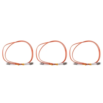 Соединительный кабель длиной 3шт 1 м Дуплексный многомодовый LC-LC волоконно-оптический патч-корд LC-LC К LC