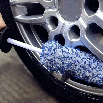 Щетка для колес Щетка для чистки колес с нескользящей ручкой Щетка для мытья колес Щетка для шин для чистки инструментов