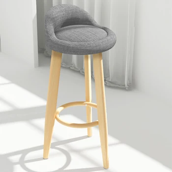 Стильные Скандинавские стулья для лаунж-бара из дерева высокого качества Минималистичный Современный дизайн Дизайн стульев Минималистичная мебель Taburete Alto