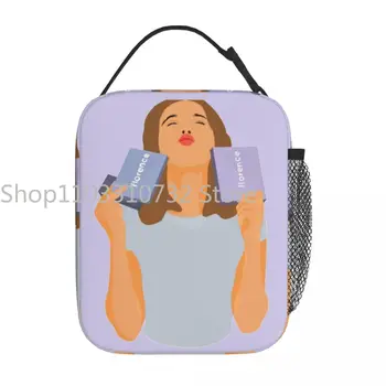 Изолированная сумка для ланча Millie Bobby Brown Florence Accessories Lunch Food Box INS Модный термоохладитель Bento Box для школы