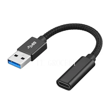Разъем для передачи данных USB A-USBC Тип C OTG кабель USB 3.1 Кабель-адаптер для телефона, ноутбука, автомобильного удлинителя